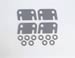 Trick Flow Specialties TFS-41400623-4 - Trick Flow&amp;#174; Pushrod Guideplates