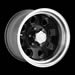 ION Alloy Wheels 171-6181B - ION Alloy Series 171 Black with Polished Lip Wheels