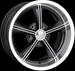 ION Alloy Wheels 625-7861B - ION Alloy Series 625 Black with Machined Lip Wheels