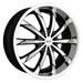 The Wheel Group D66-2811B - DIP Slack Series Black Wheels