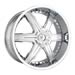 The Wheel Group D92-2854C - DIP Heat Series Chrome Wheels