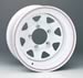 U.S. Wheel 706960 - U.S. Wheel 70 Series White 8-Spoke Wheels