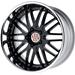 Click here for more information about Victor Equipment Wheels 2085VIM455130B71 - Victor Equipment Wheels Mulsanne Black Wheels with Chrome Lip