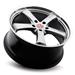 Click here for more information about Victor Equipment Wheels 2011VIT495130S71 - Victor Equipment Wheels Turismo Hyper Silver Wheels with Mirror-Cut Lip
