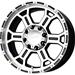 V-Tec Wheel 372-6881MF0 - V-Tec Wheels Raptor 372 Series Gloss Black Machined Face Wheels