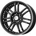 Voxx Wheel 775-5001-42MBU - Voxx Wheels TU-3 Matte Black Machined Undercut Wheels