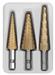 Click here for more information about Performance Tool W9003 - Performance Tool Step Drill Bit 3-Piece Sets