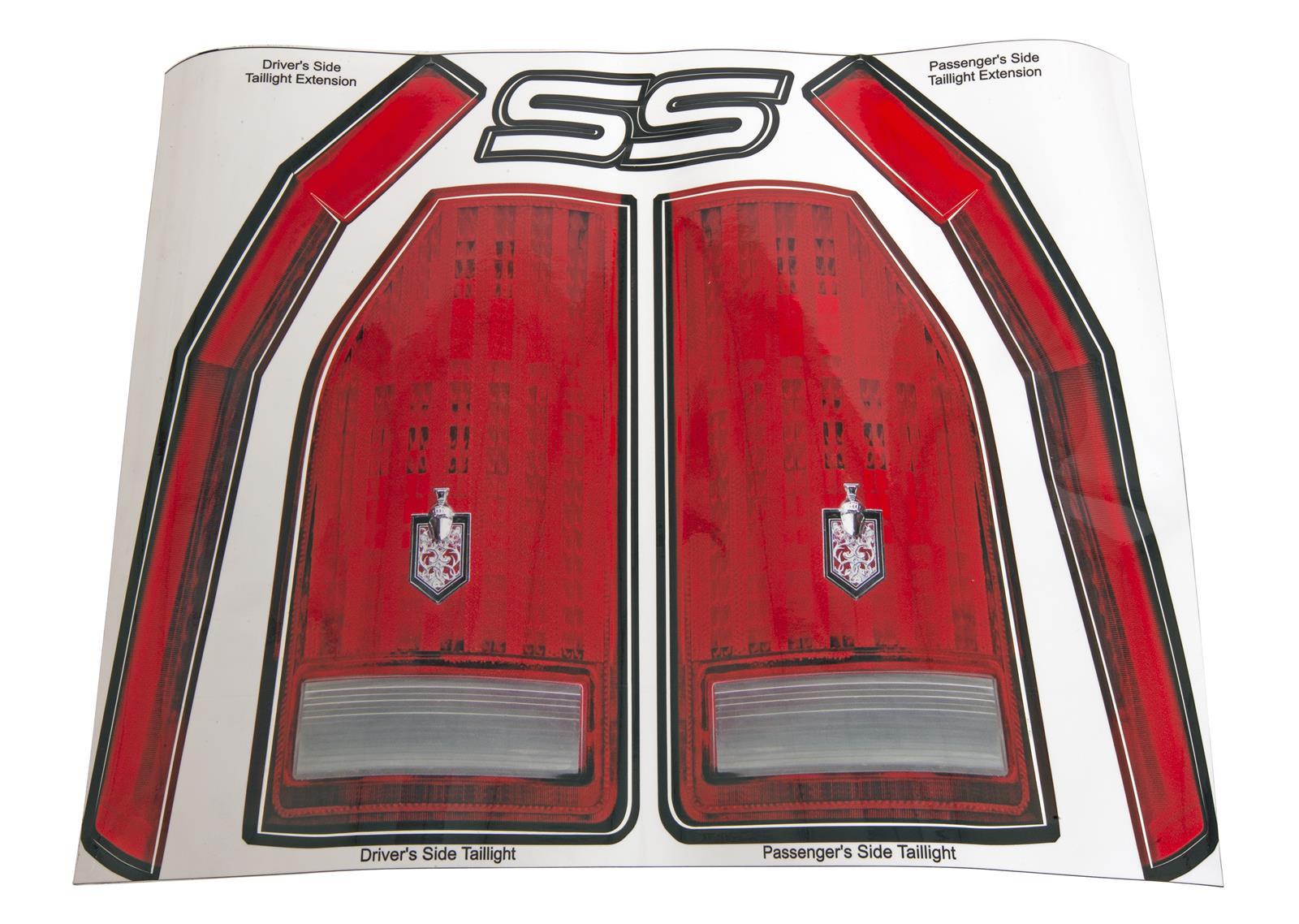 Bumper Cover Decals Circle Track Vinyl Taillights SS Logo Rear Monte