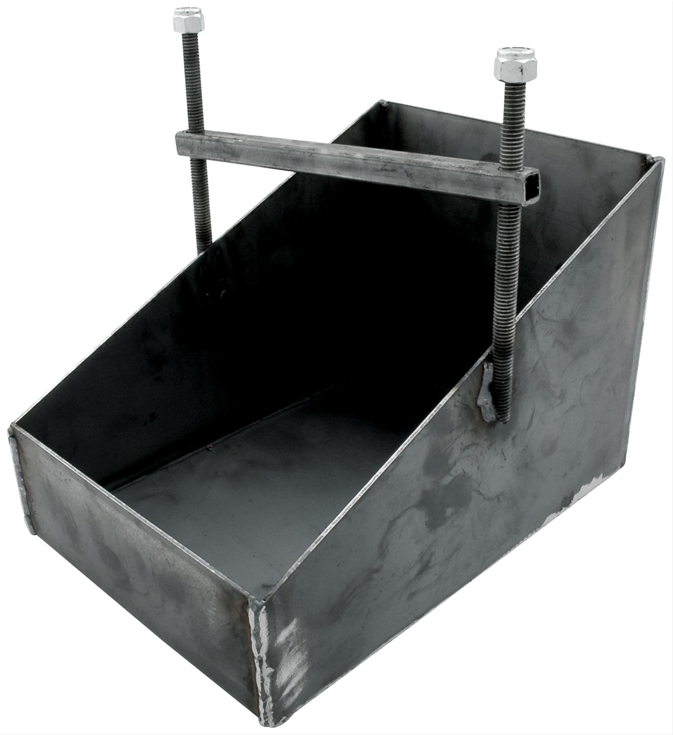 Allstar Battery Box Steel Natural 7.250" Length 10.250" Width BoltOn
