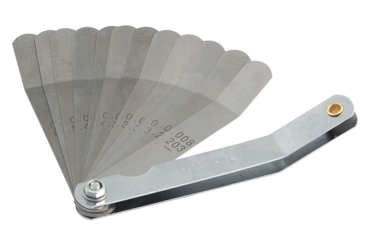 Valve Adjustment Tool Feeler Gauges 12 Angled Tip Blades Decimal and Metric