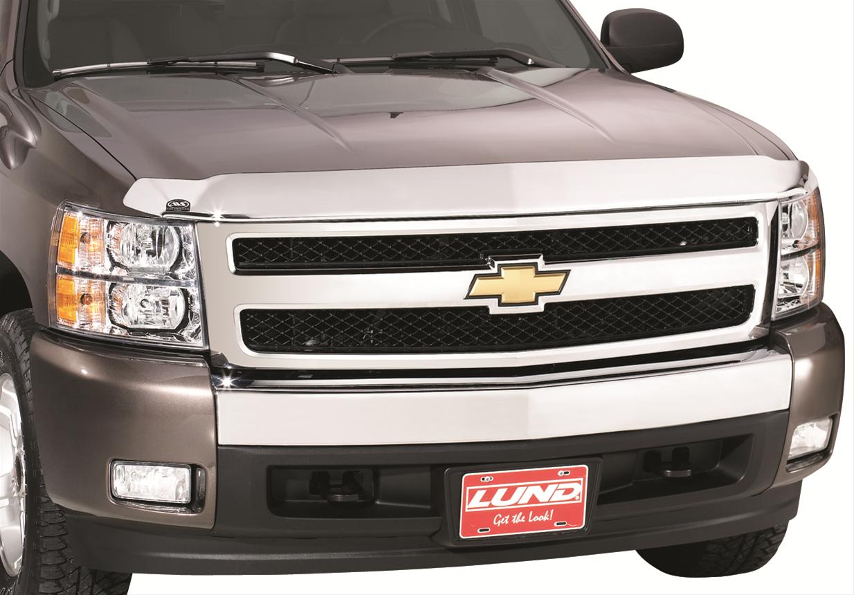 Auto Ventshade Bug Guard Aeroskin Acrylic Chrome Chevy Silverado 2500HD