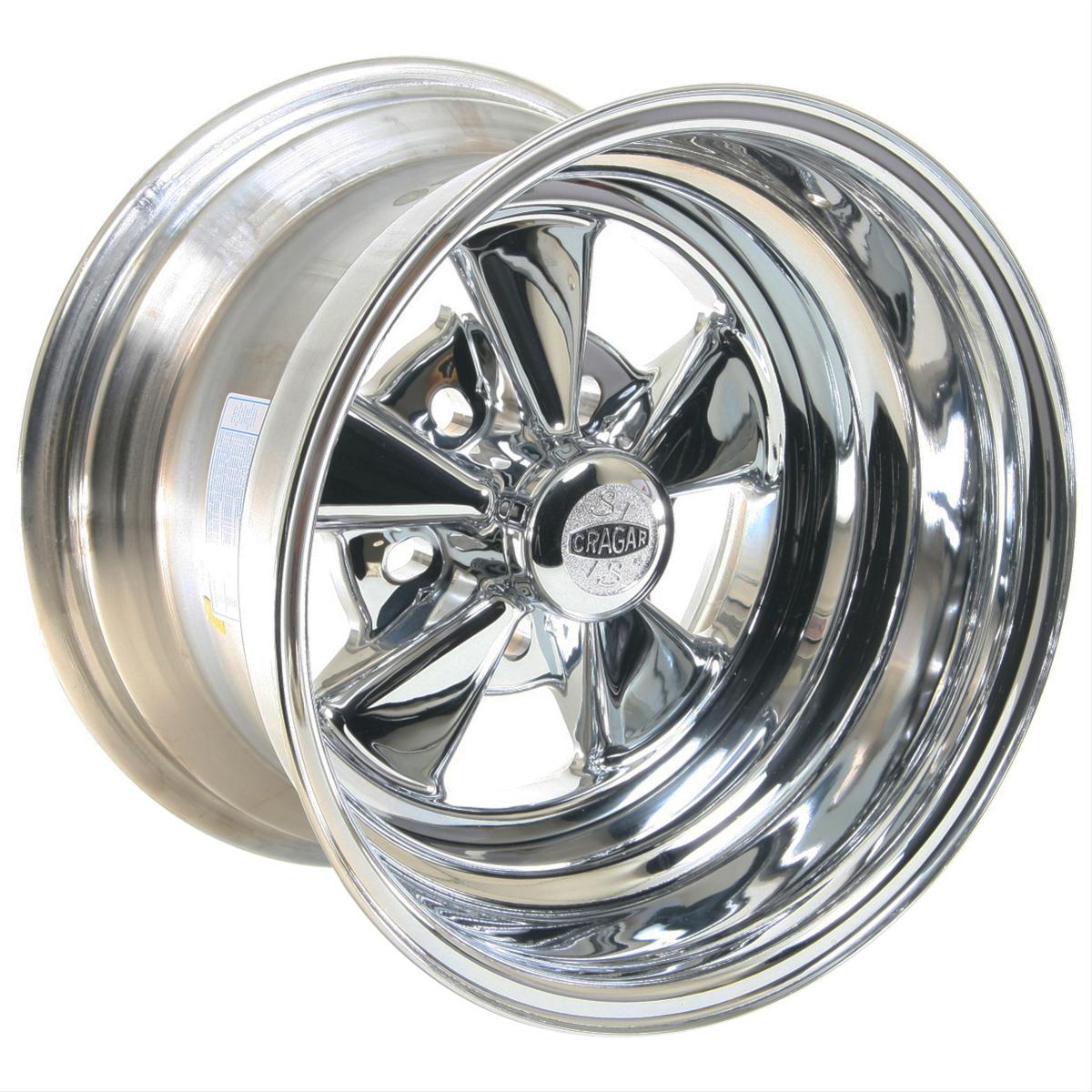 Cragar 08/61 S/S Super Sport Chrome Wheel 15"x10" 5x4.75" BC Set of 2