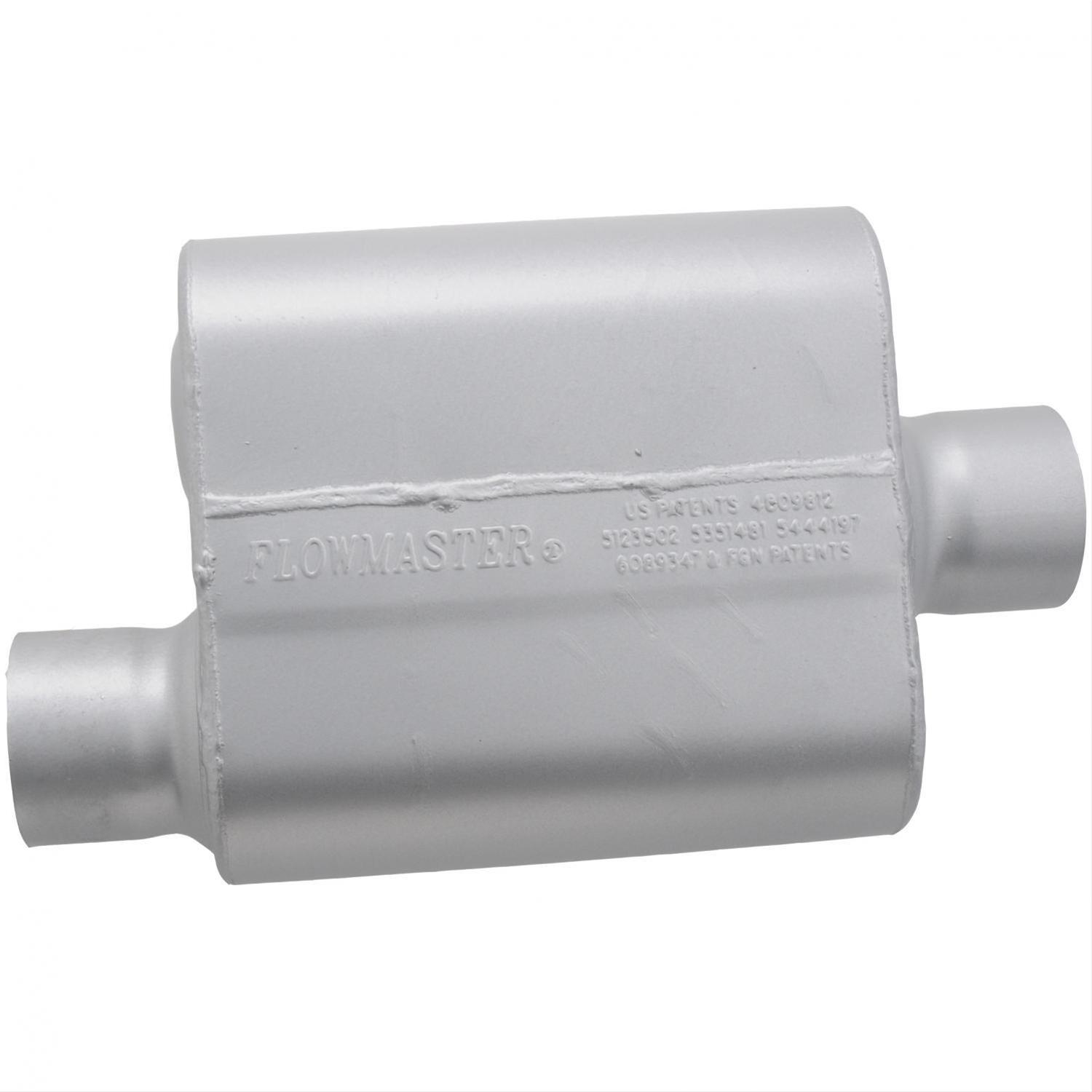 Single chamber flowmaster muffler