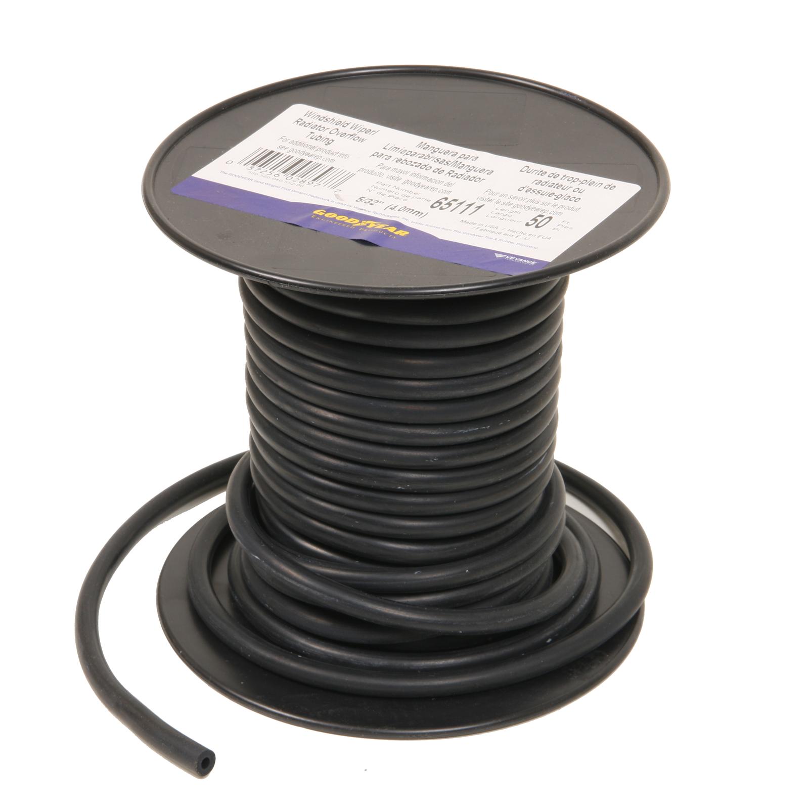 Goodyear Vacuum and Windshield Wiper Hose 65112 7/32" 50 ft Rubber
