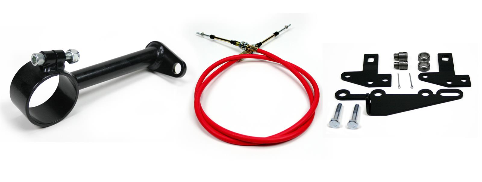 ididit Cable Shift Linkage 2" Column TH350 TH375 TH400 700R4 Black Kit