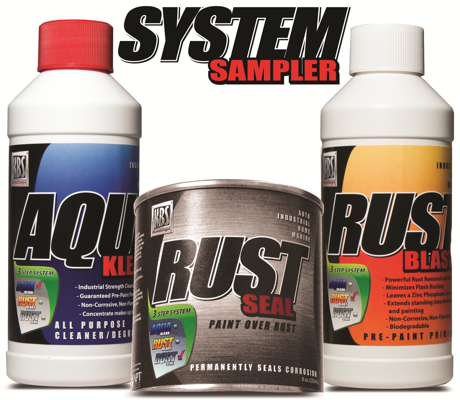 Kbs Coatings System Sampler Rust Preventative Coating Gloss Black Kit Ebay