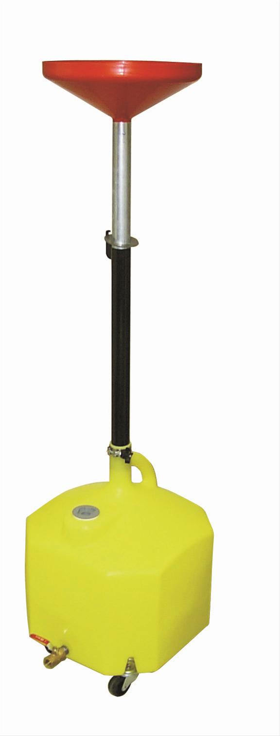 Lisle Oil Drain Pan Plastic Red Black Yellow 18 Gallon Capacity Ea