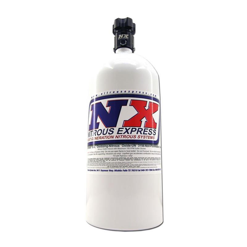 Nitrous Express (NX) 11100 Nitrous Bottle 10 lbs. Aluminum White Each