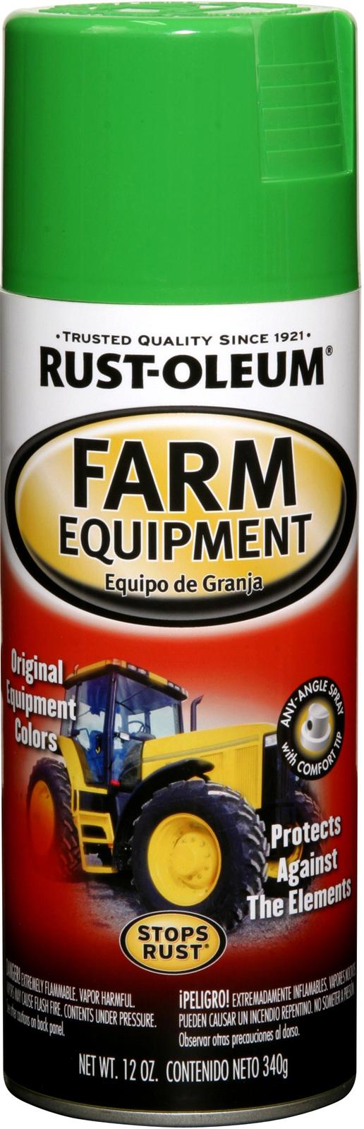 RustOleum Paint Enamel Gloss John Deere Green Aerosol 12 oz. Ea 249276