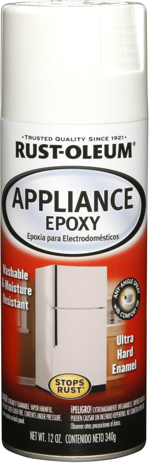 RustOleum Paint Appliance Epoxy Enamel SemiGloss White Aerosol 12 oz. Each eBay