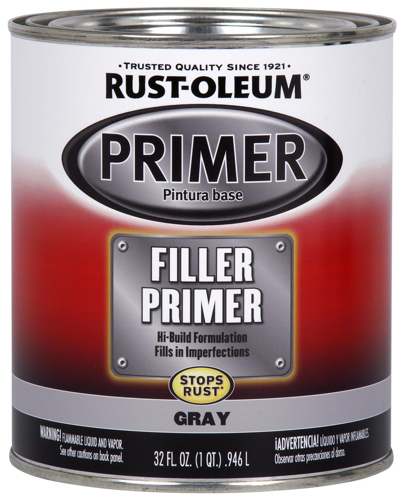 RustOleum Paint Filler Primer Flat Gray 1 qt. Ea 254863