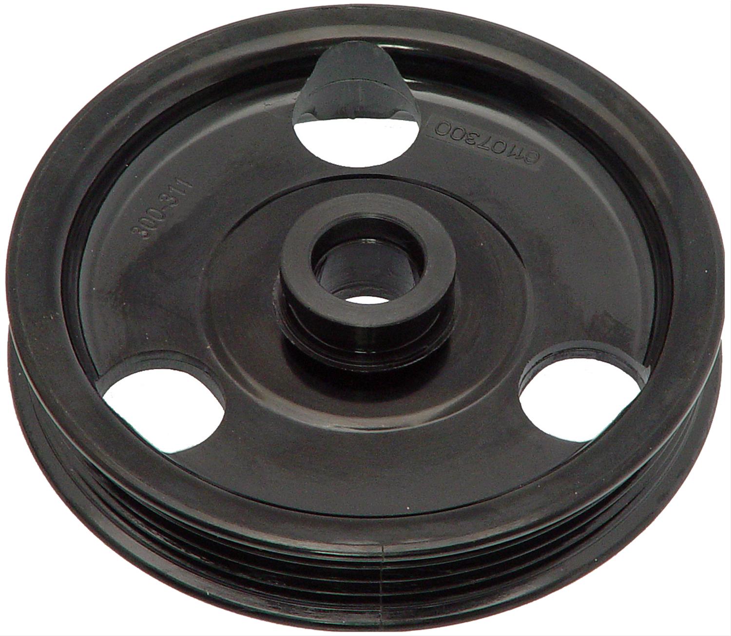 Dorman Power Steering Pulley Serpentine 4Groove Plastic Black Chrysler