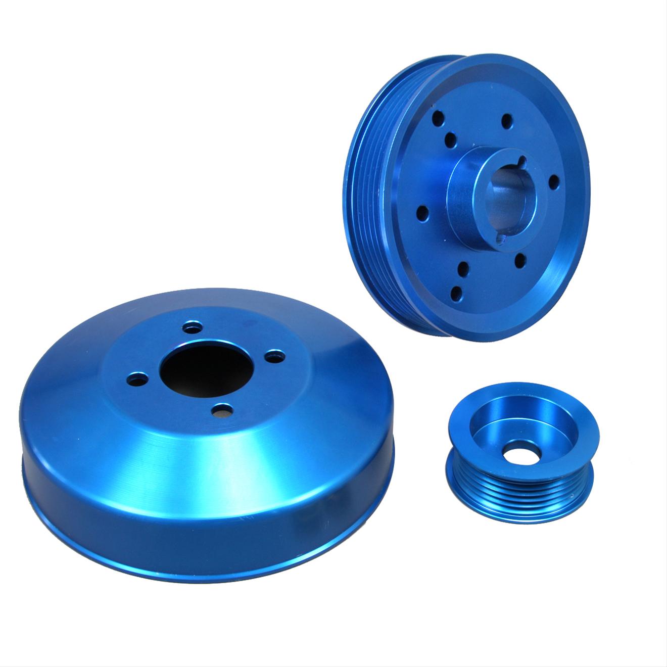 Summit Racing Underdrive Aluminum Pulley Kit 329702W