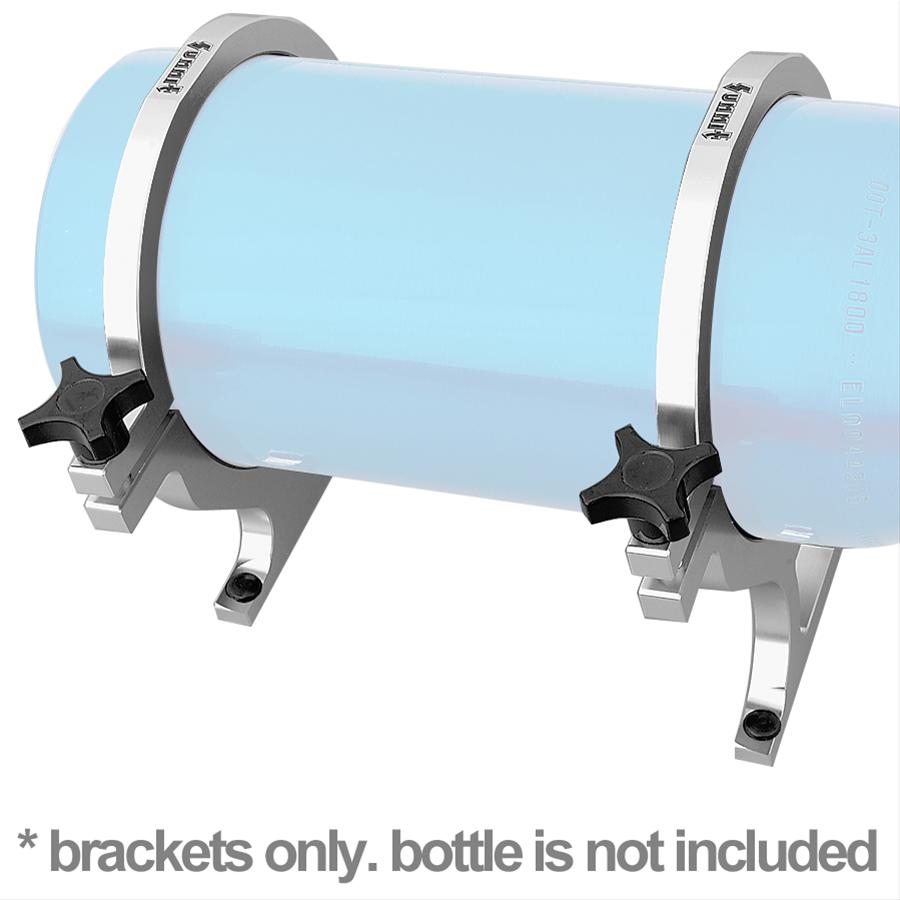 Summit Racing Nitrous Bottle Brackets Billet Aluminum 7" Dia 10 lb