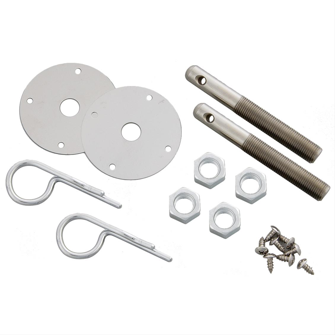 Summit Racing Hood Pins HairpinStyle 1/2" Dia 3.875" Long Stainless Natural Kit eBay