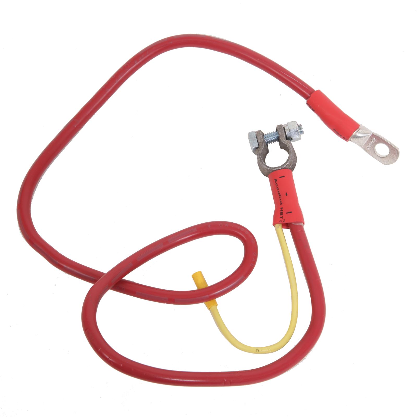 Summit Racing Battery Cable X15 4Gauge Positive Red Top Post 25 in