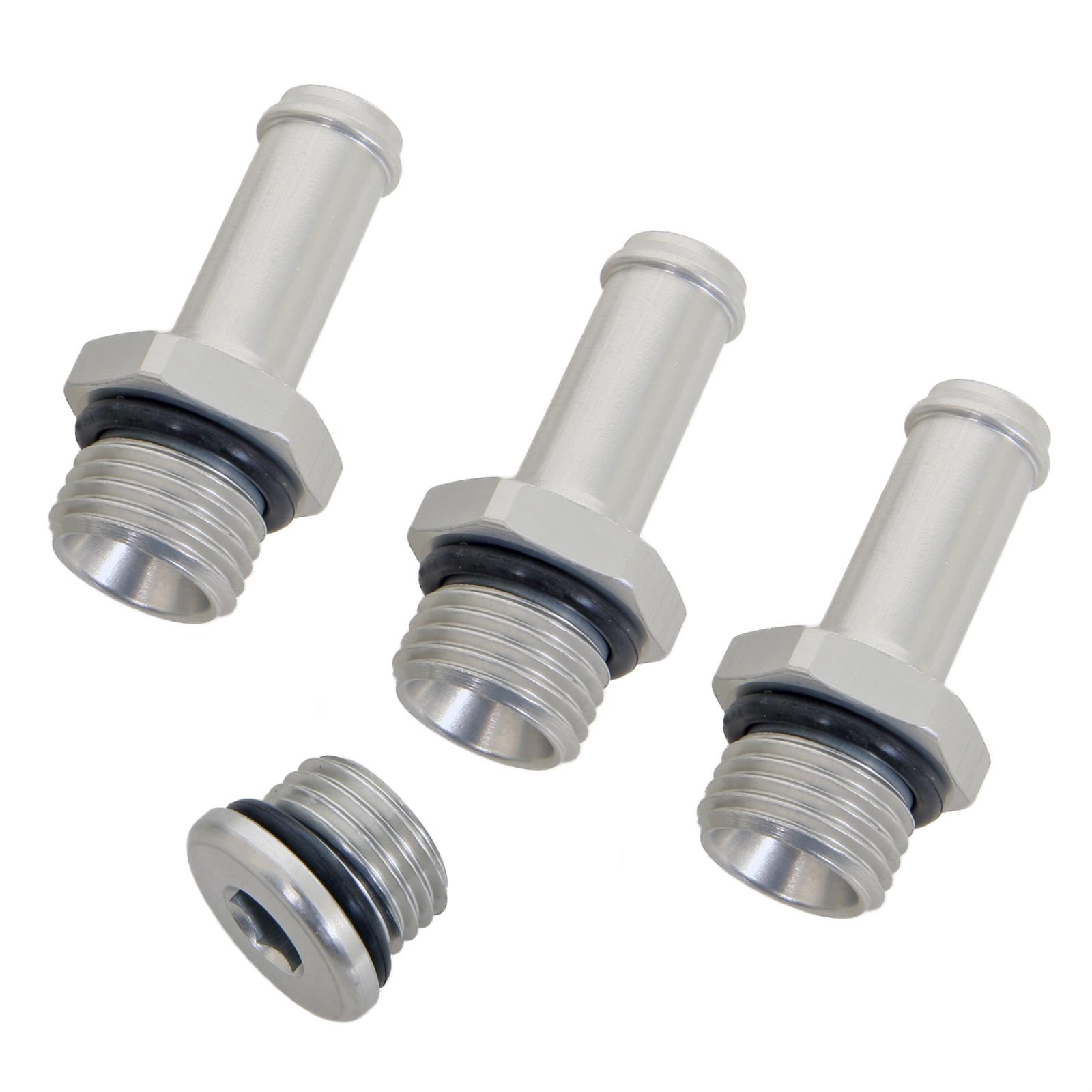 Turbosmart Fittings Three Straight 6AN Male to 10mm Hose Barb One Plug