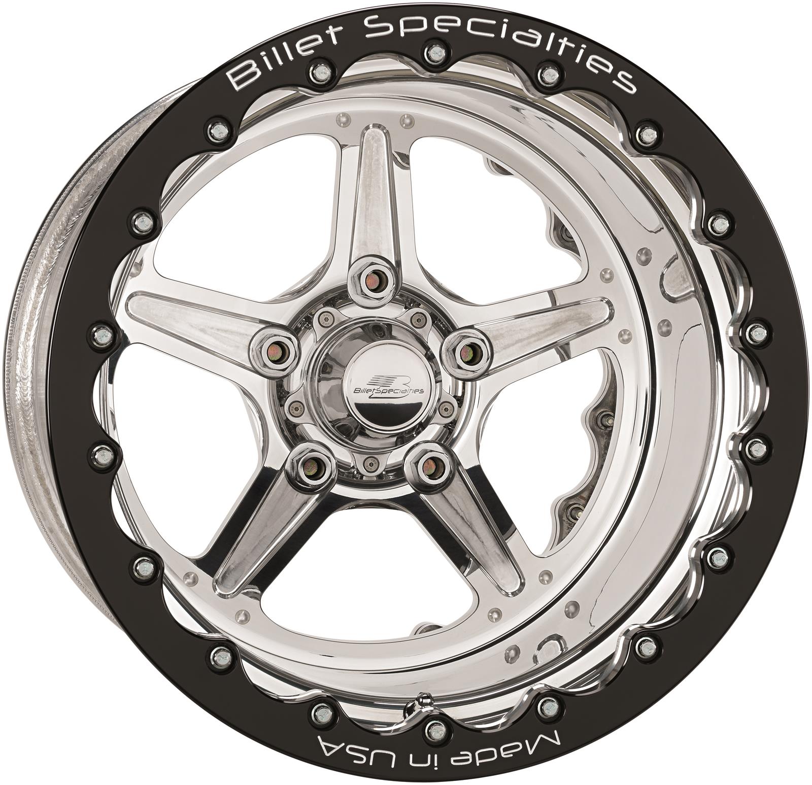 Billet Specialties Street Lite Polished Double Beadlock Wheel RDB35146165N