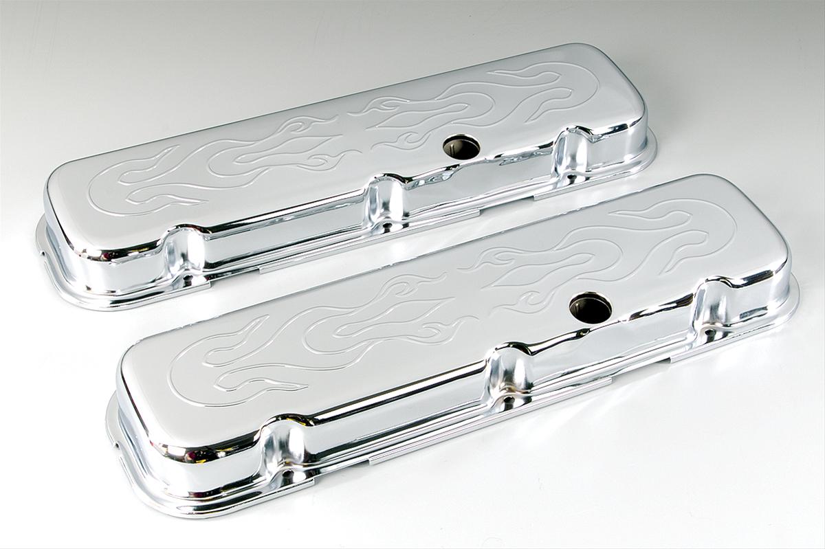 Cal Custom Chrome Valve Covers 198236 Chevy BBC 396 427 454