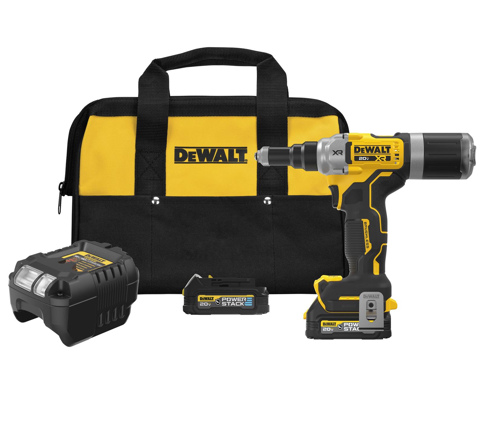 Dewalt DCF414GE2 Dewalt 20 V MAX XR Brushless Cordless 1 4 In Rivet