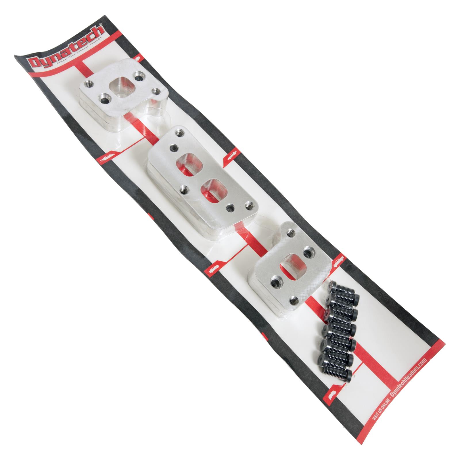 Dynatech Header Adapter Plates Billet Aluminum .625" Thick Chevy Small Block Kit eBay