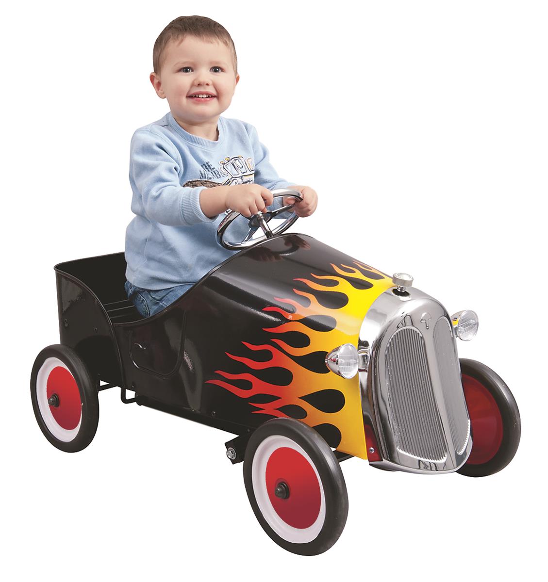 Summit Gifts 9705 Black Flamed Hot Rod Pedal Car Summit Racing