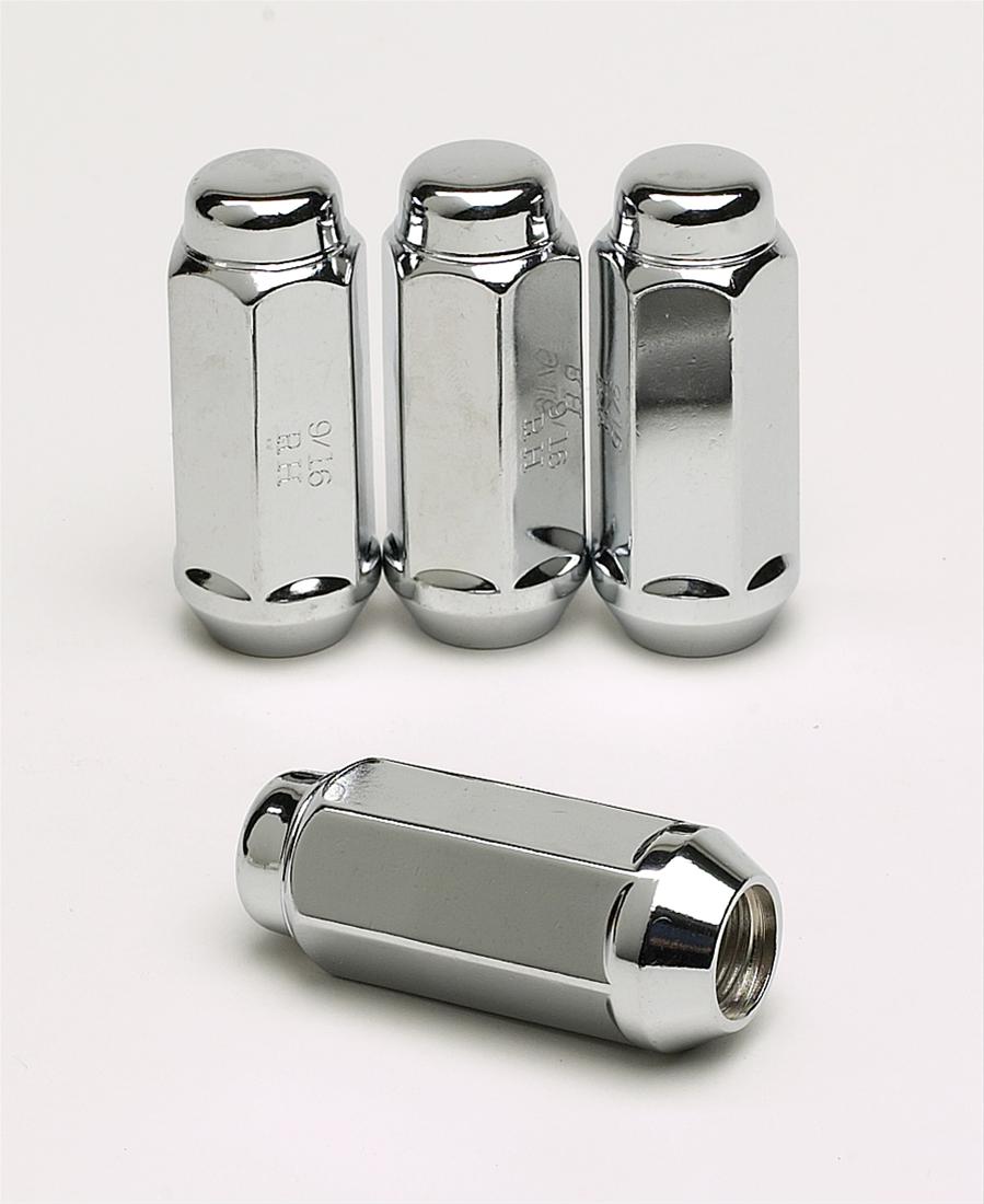 Gorilla Lug Nuts 9/1618" Conical Seat 60 Degree Set of 4 Chrome