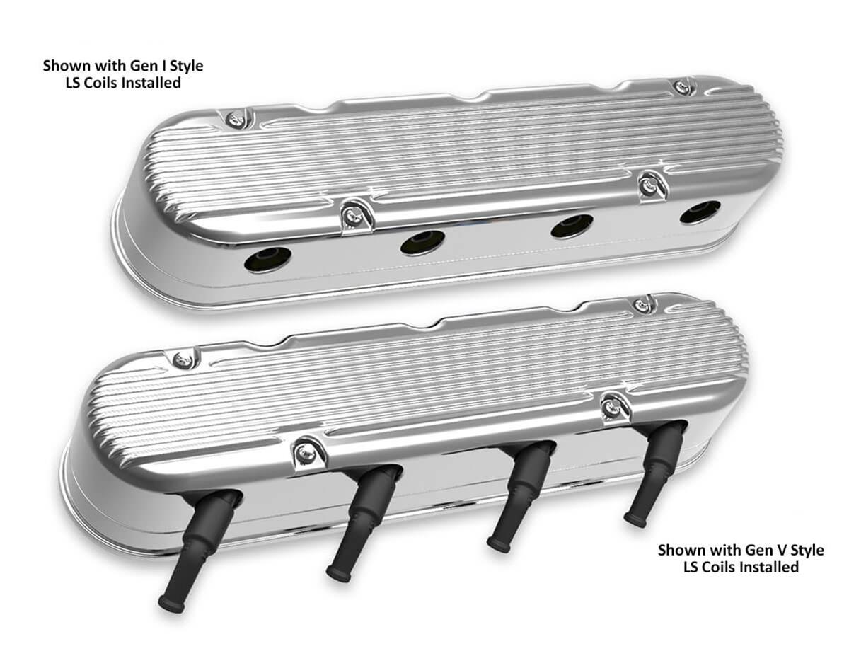 Chevrolet Holley Holley Aluminum Ls Valve Covers Summit Racing