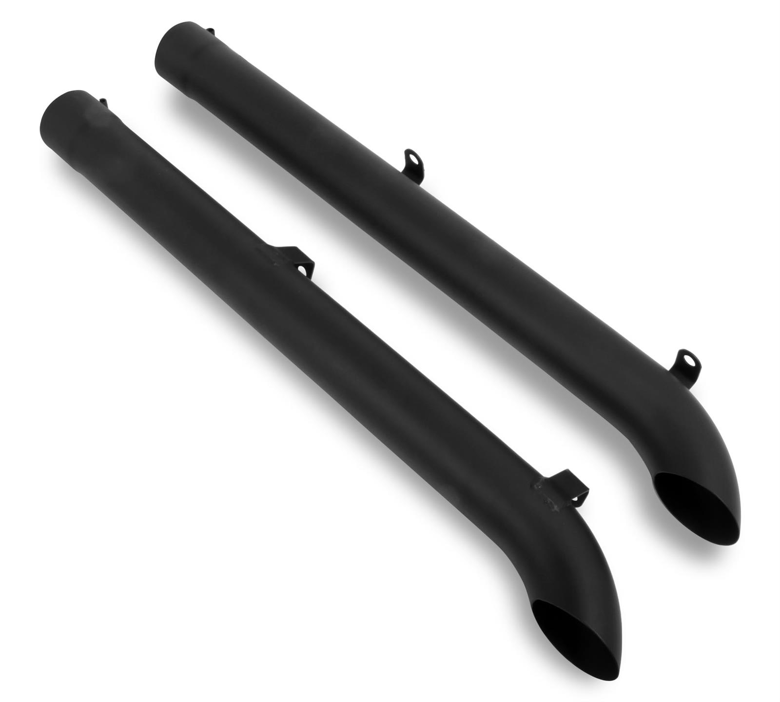 Hooker Exhaust Side Pipes Steel Black Painted 4" Inlet 46" Length Chevy