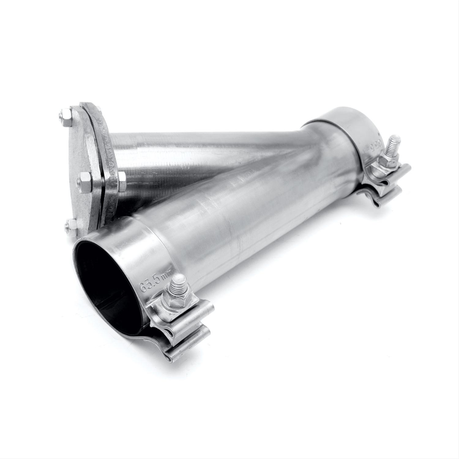 Two (2) MagnaFlow Exhaust Cutout Manual Stainless Polished ClampOn 3