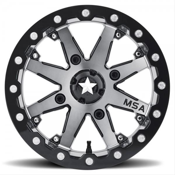 Msa Wheels M Msa Wheels M Lok Gunmetal Black Beadlock Wheels