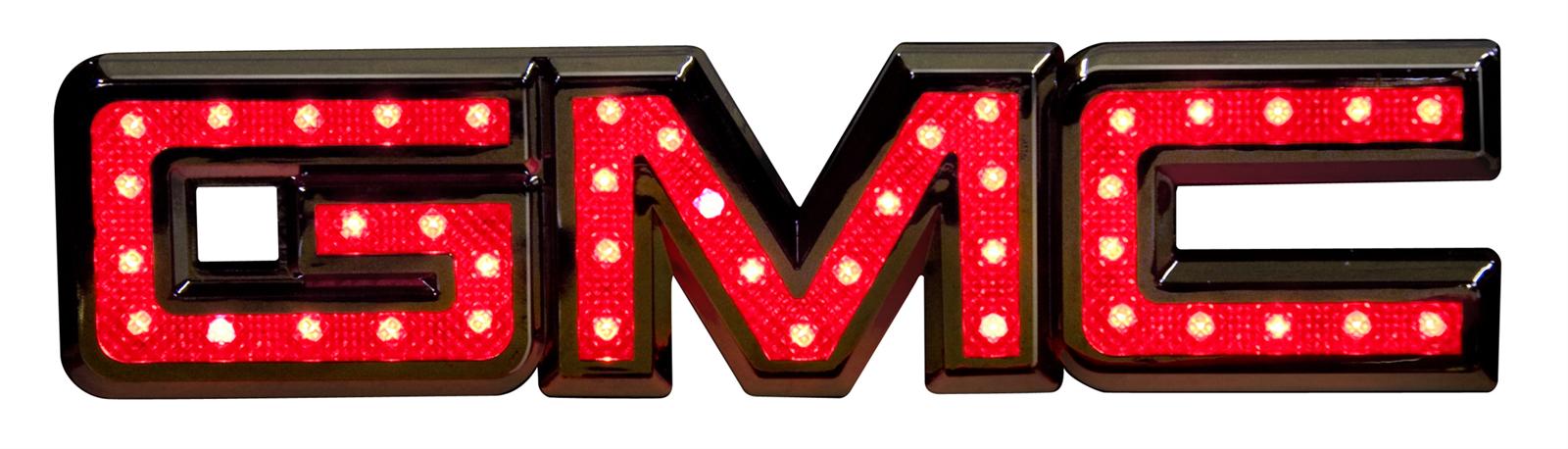 Lighted+GMC+Emblem Reese Towpower Emblem Tailgate LED Lighted Plastic Black GMC Logo Each ...
