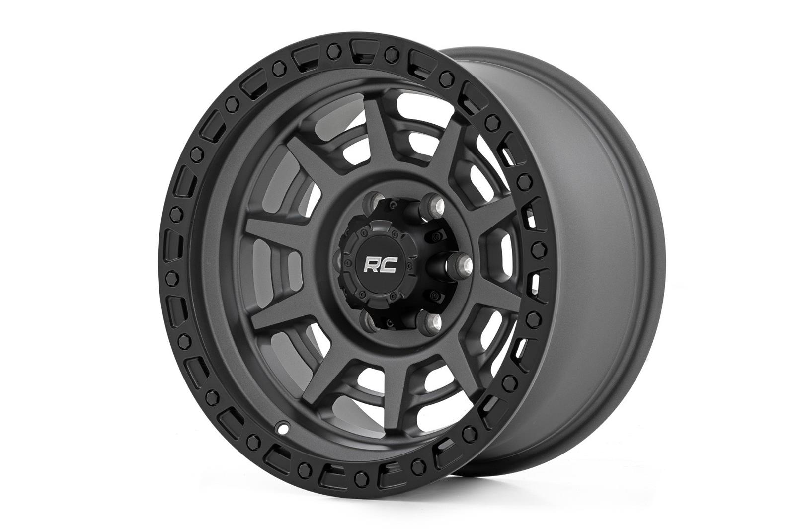 Rough Country 85170917A Rough Country 85 Series Matte Gray Wheels With