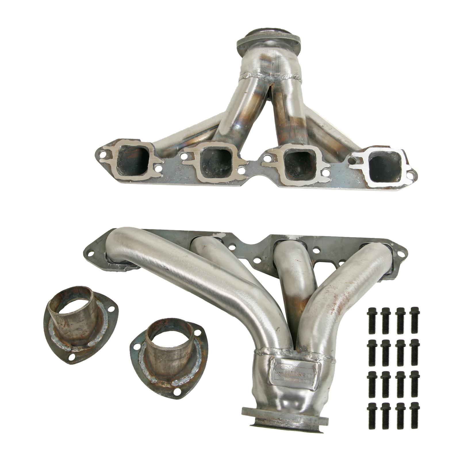 Sanderson Headers Headers Blockhugger Steel Natural Chevy Big Block