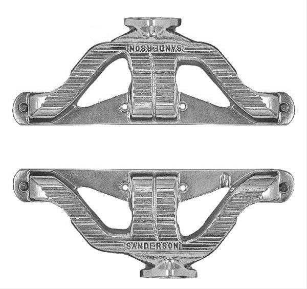Sanderson Headers Headers Shorty Cast Iron Natural Chevy Small Block