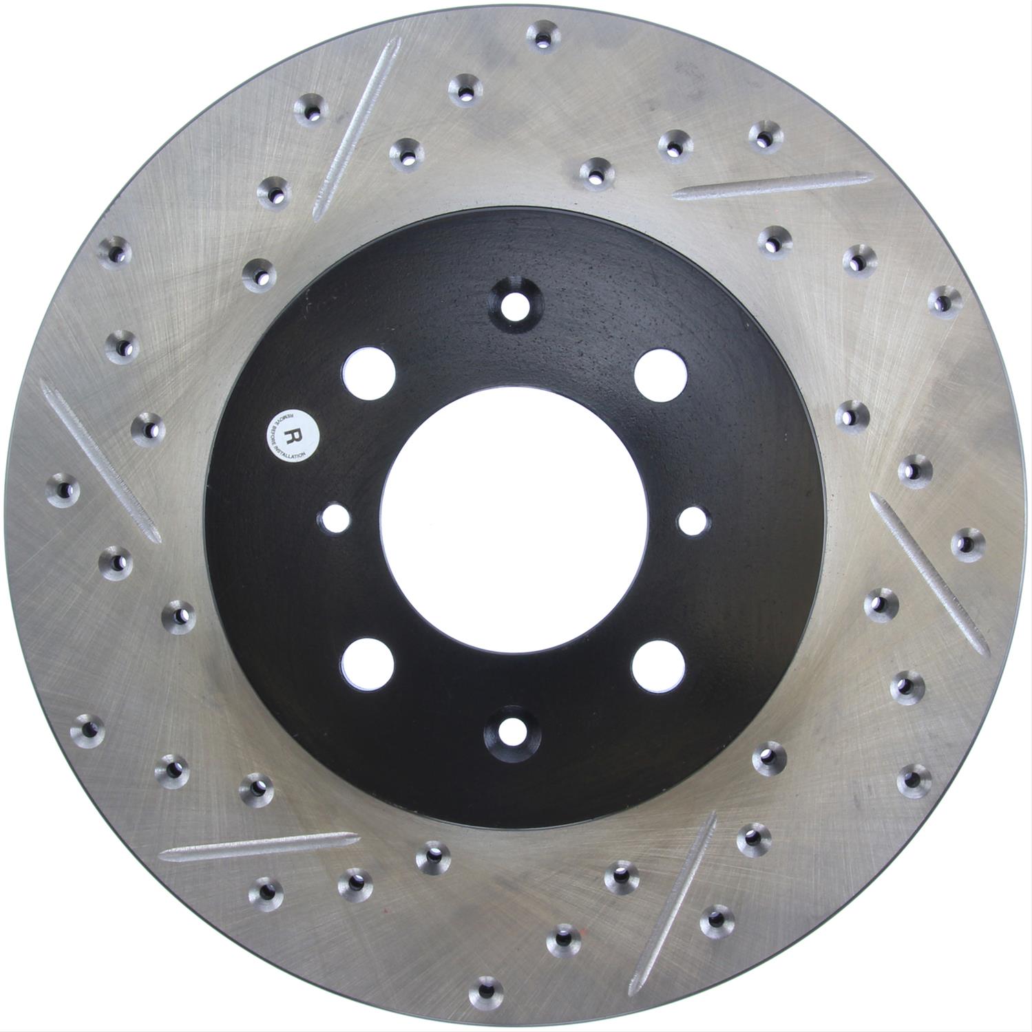 StopTech 127 40021R StopTech Drilled And Slotted Brake Rotors Summit