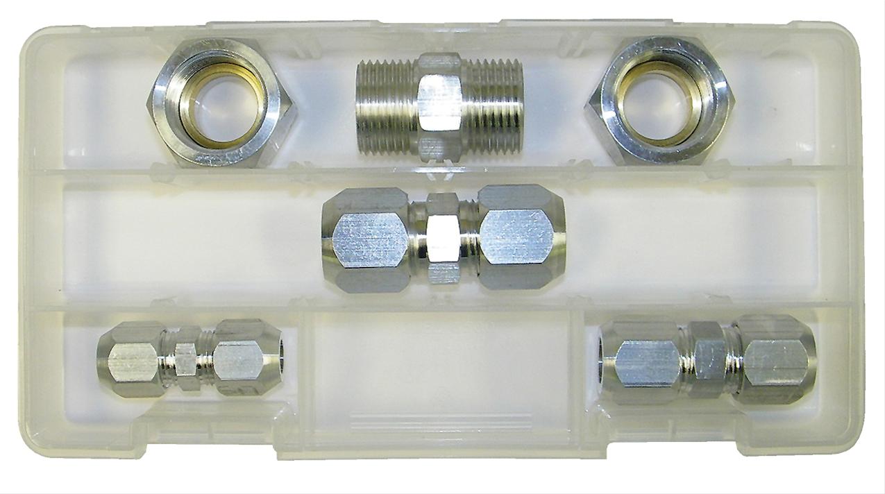 S.U.R.&R. Air Conditioning Fittings Compression Straight Aluminum