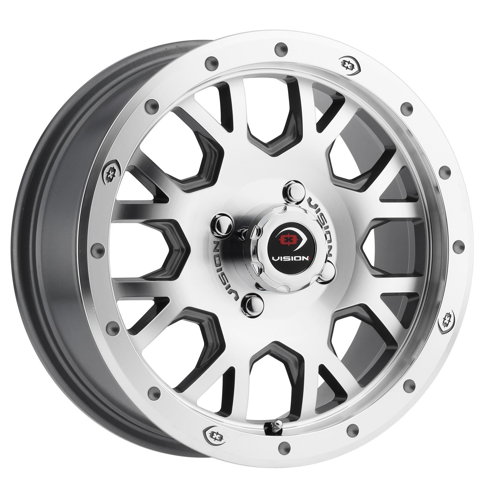 Vision Wheel GV8 147156SB55 Vision UTV GV8 Invader Series Satin Black