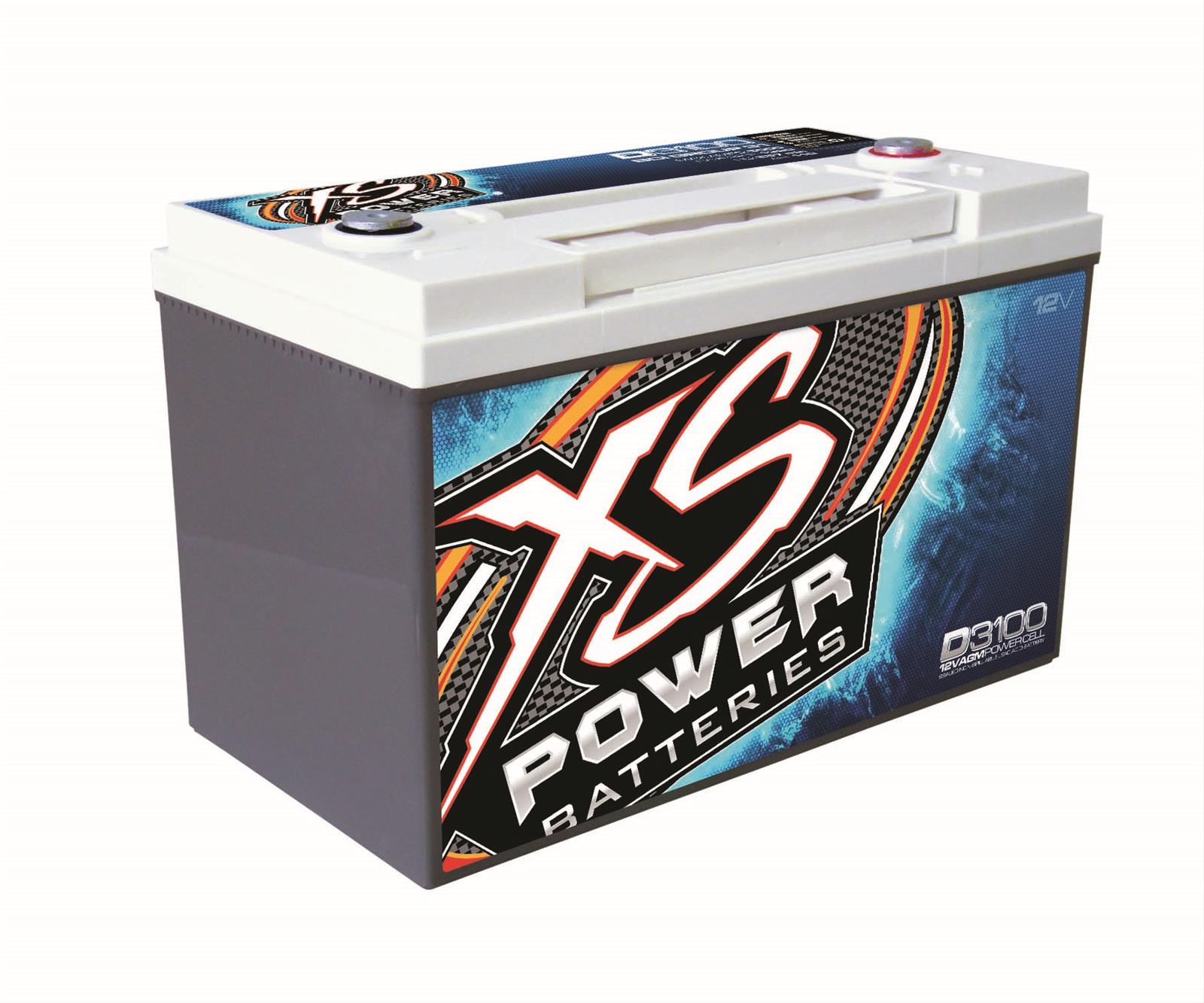 XS Power Battery 12 V AGM Top Post 13.03" Length 6.89" Width 8.43 