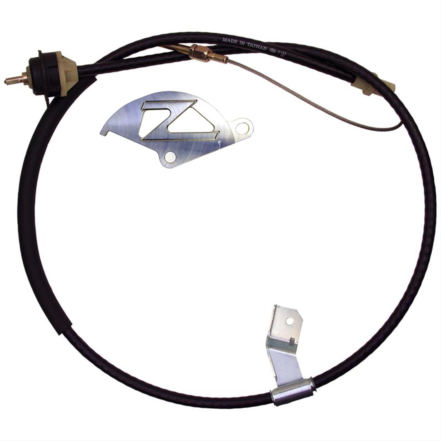 Zoom 48127 Clutch Cable with Aluminum Quadrant Adjustable Ford Mustang